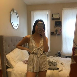 Striped romper